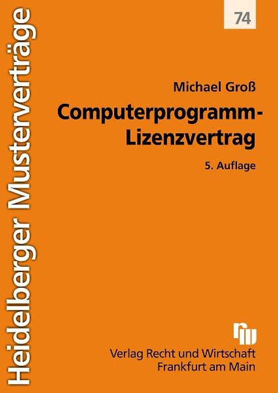Computerprogramm-Lizenzvertrag