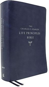 Niv, Charles F. Stanley Life Principles Bible, 2nd Edition, Leathersoft, Blue, Comfort Print