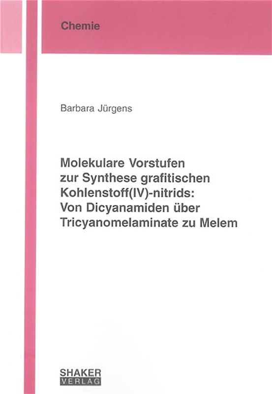 Molekulare Vorstufen zur Synthese grafitischen Kohlenstoff(IV)-nitrids: Von Dicyanamiden über Tricyanomelaminate zu Melem