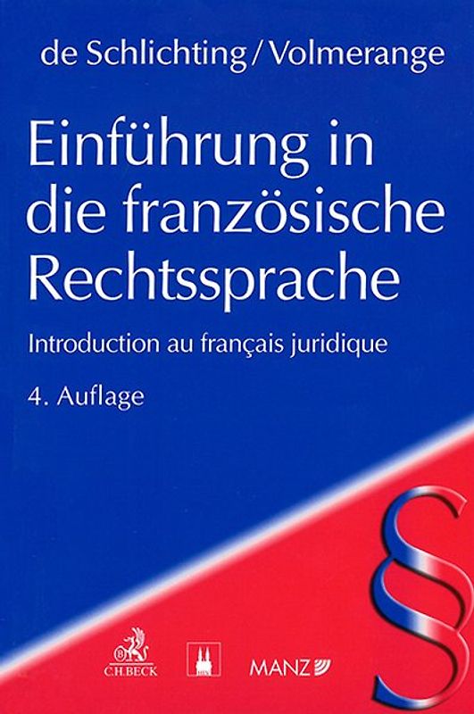 Einführung in die französische Rechtssprache