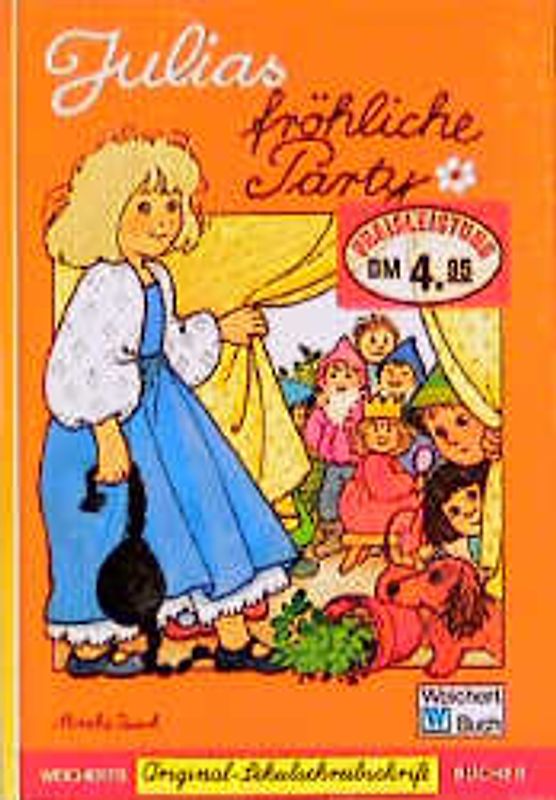 Julias fröhliche Party. Schreibschrift
