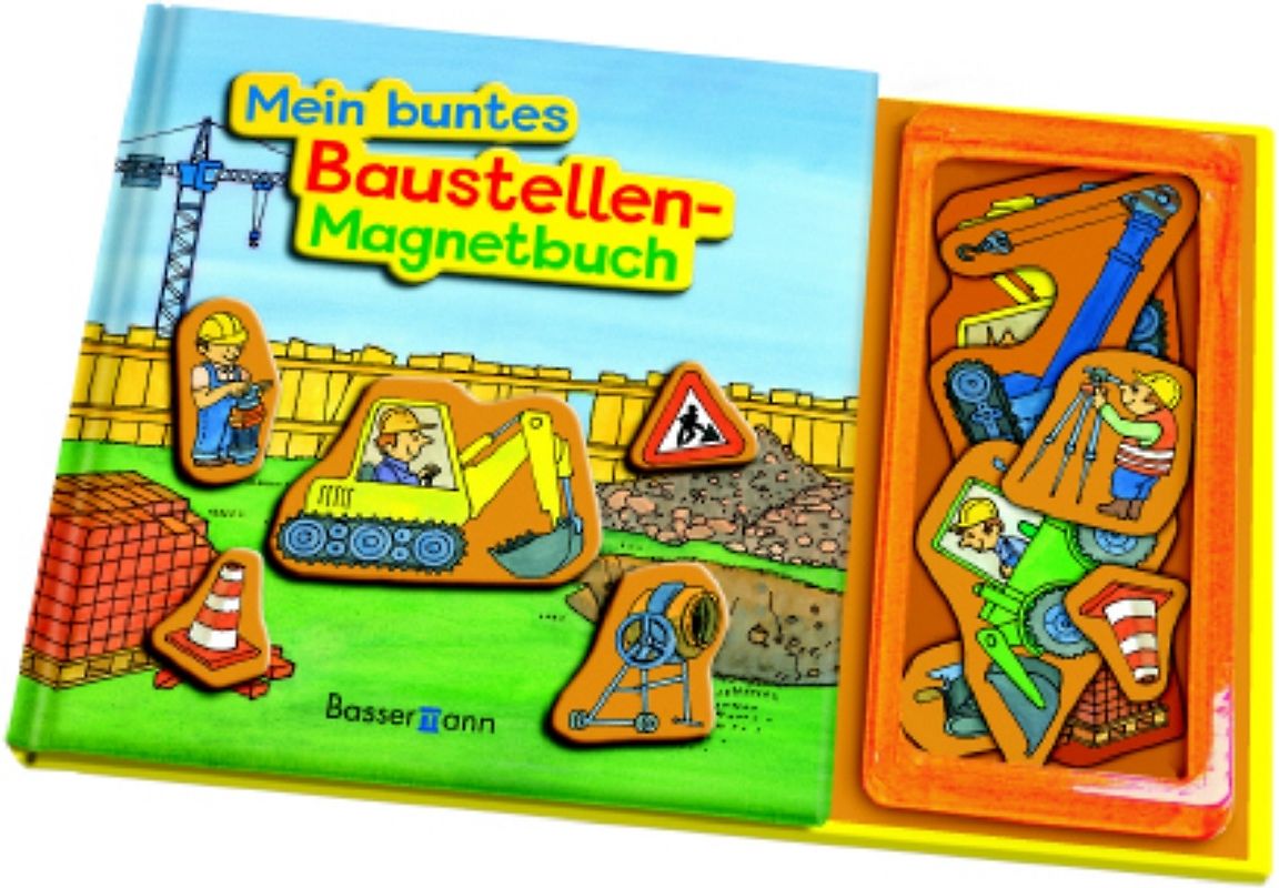 Mein buntes Baustellen-Magnetbuch