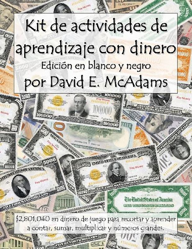 Kit de actividades de aprendizaje con dinero