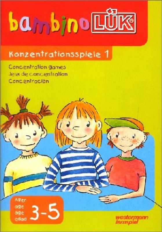 bambinoLÜK-Übungshefte / bambinoLÜK. Kindergarten / 3/4/5 Jahre: Konzentrationsspiele 1