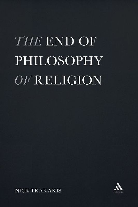 The End of Philosophy of Religion