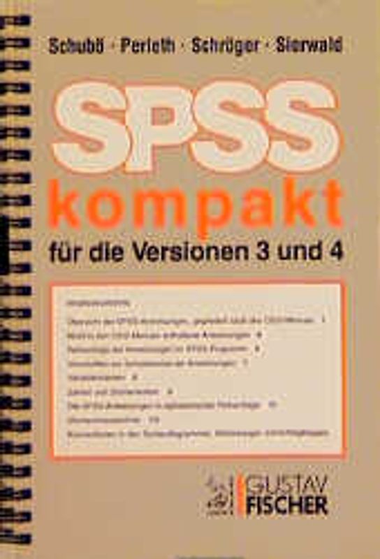 SPSS kompakt für die Versionen 3 und 4
