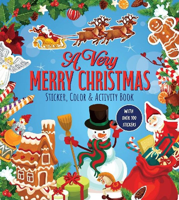A Very Merry Christmas Sticker, Color & Activity Book