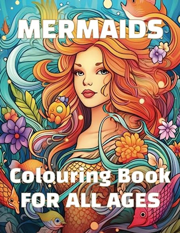 Mermaids Colouring Book for all ages: An amazing Underwater Mermaid Colouring Book