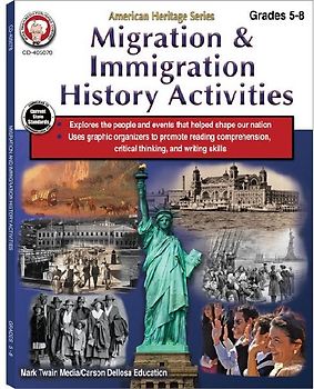 Migration & Immigration History Activities Workbook, Grades 5 - 8