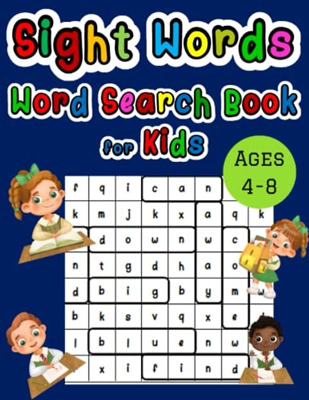 Sight Words Word Search Book for Kids Ages 4 - 8 | High Frequency Common Words for Early Readers with Handwriting Practice | Learn to Read and Write