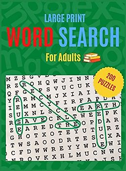 Word Search For Adults: 200 Puzzle Brain Games, Word Search for Adults and Seniors with Big Challenging, Puzzles for Relaxing and Fun, Challenging Large Print