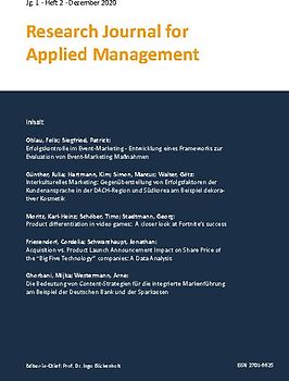 Research Journal for Applied Management - Jg. 1, Heft 2