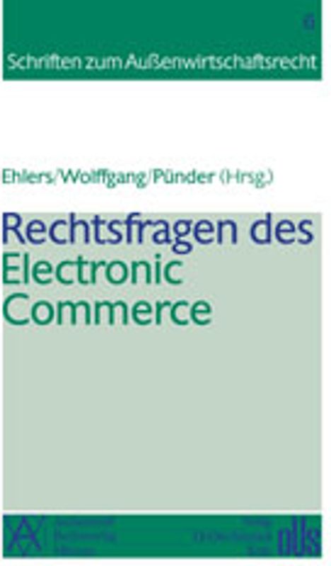 Rechtsfragen des Electronic Commerce