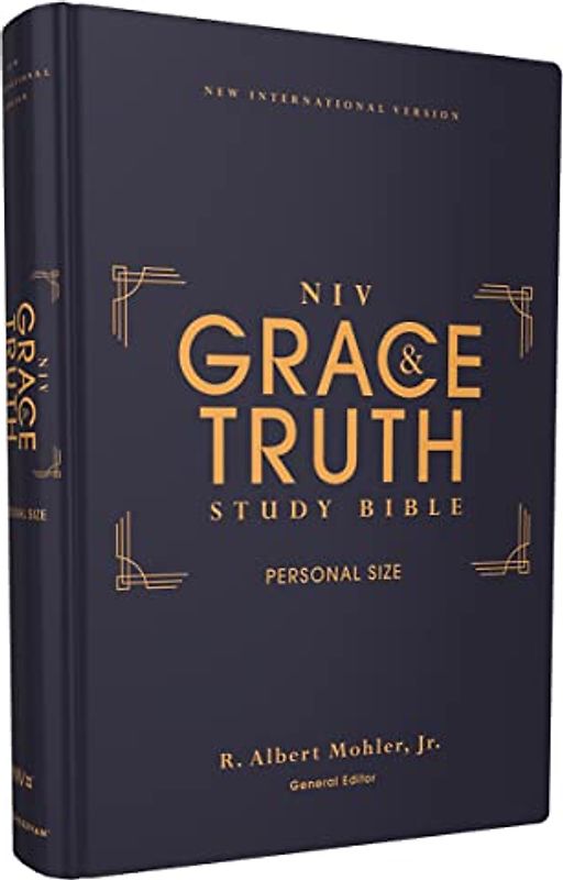 NIV, The Grace and Truth Study Bible, Personal Size, Hardcover, Red Letter, Comfort Print