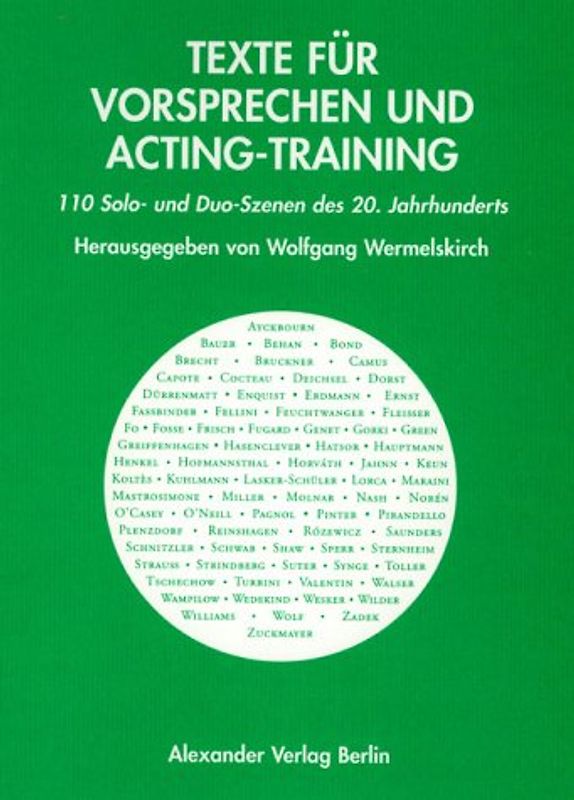Texte für Vorsprechen und Acting-Training 1