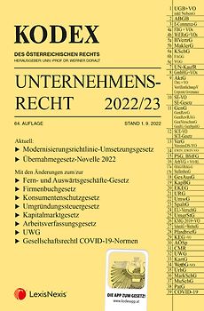 KODEX Unternehmensrecht 2022/23 - inkl. App