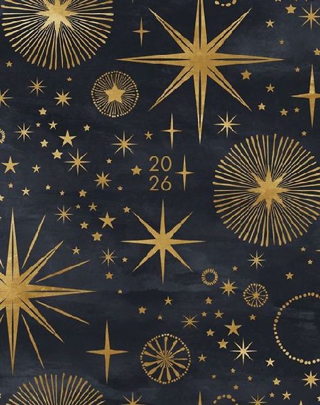 Starry Night 2026 7.5 X 9.5 Booklet Monthly Planner