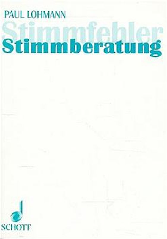 Stimmfehler - Stimmberatung