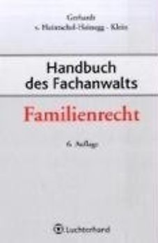 Handbuch des Fachanwalts Familienrecht