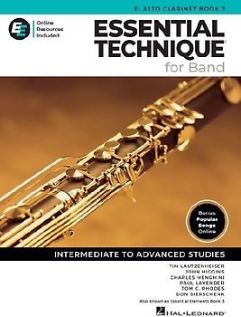Essential Technique for Band - Eb Alto Clarinet Book 3 with Online Resources