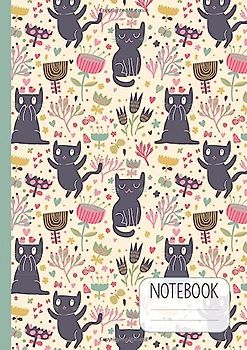 Notebook: A4 Cute Cats Sketchbook and Journal (Large)