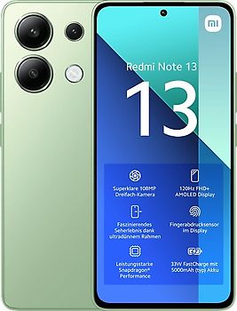 Xiaomi Redmi Note 13 Doble SIM 128GB 6GB RAM verde menta
