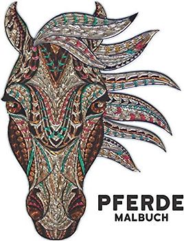 Malbuch Pferde: 50 Pferde Einseitige Designs Pferde Stressabbau Malvorlagen für Erwachsene Geschenk für Pferdeliebhaber zum Ausmalen Erwachsenen Malbuch für Pferdeliebhaber Männer und Frauen