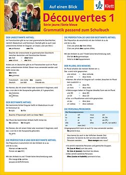 Découvertes Série jaune / Série bleue 1 - Auf einen Blick