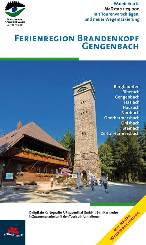 Wanderkarte Mittlerer Schwarzwald