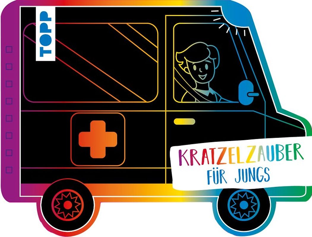 Kratzelzauber Für Jungs (Kratzelbuch in Autoform)