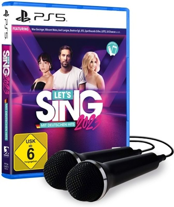 Let's Sing 2023 mit deutschen Hits + 2 Mikrophone Bundleversion