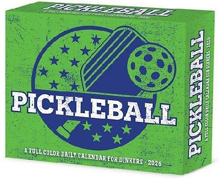 Pickleball 2026 5.4 X 6.2 Box Calendar
