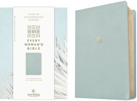 NLT Every Woman's Bible, Filament Enabled (Leatherlike, Sky Blue, Red Letter)