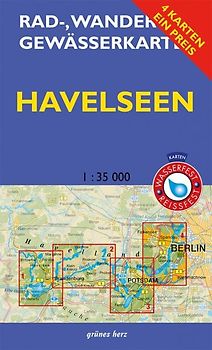 Rad-, Wander- und Gewässerkarten-Set: Havelseen