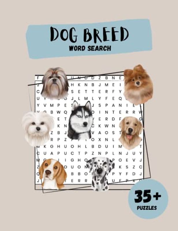 Dog Breed Word Search: 35+ Puzzles With Solutions