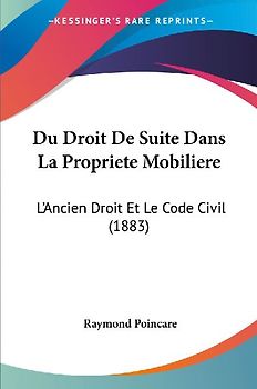 Du Droit De Suite Dans La Propriete Mobiliere