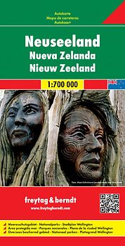 Neuseeland, Autokarte 1:700.000