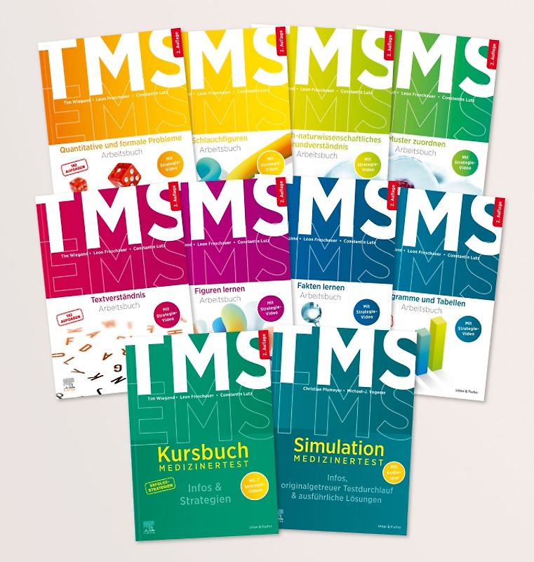 TMS & EMS Kompendium - Alle Untertests, Kursbuch und Simulation für den Medizinertest