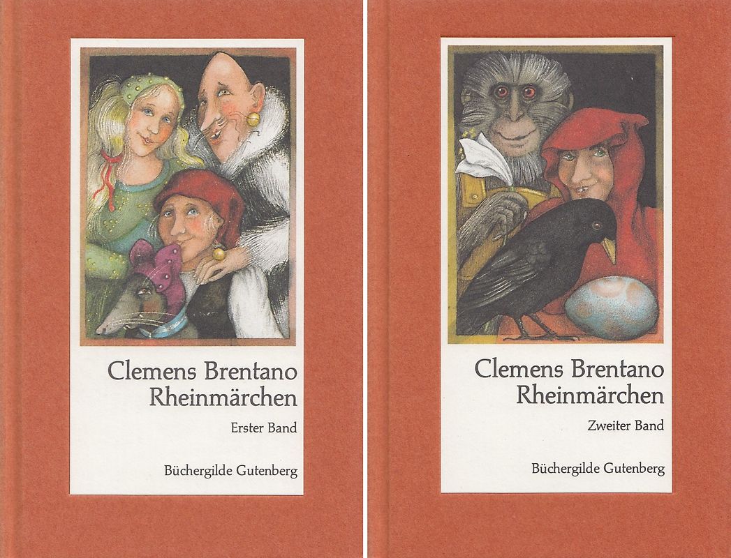 Rheinmärchen: In zwei Bänden - Clemens Brentano [2 Bände, Gebundene Ausgabe, inkl. Schuber]