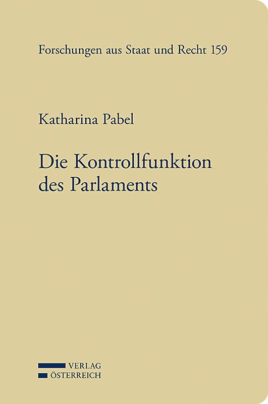 Die Kontrollfunktion des Parlaments