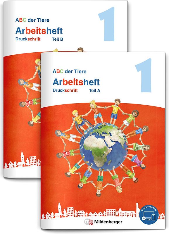 ABC der Tiere 1 Neubearbeitung – Arbeitsheft Druckschrift, Teil A und B
