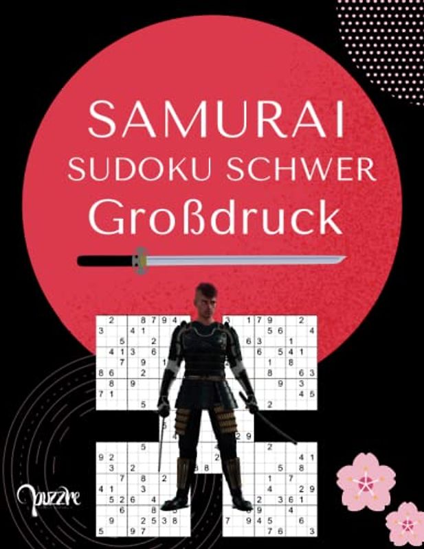Samurai Sudoku Schwer Großdruck: Denksport Sudoku Irregulär Fortgeschrittene