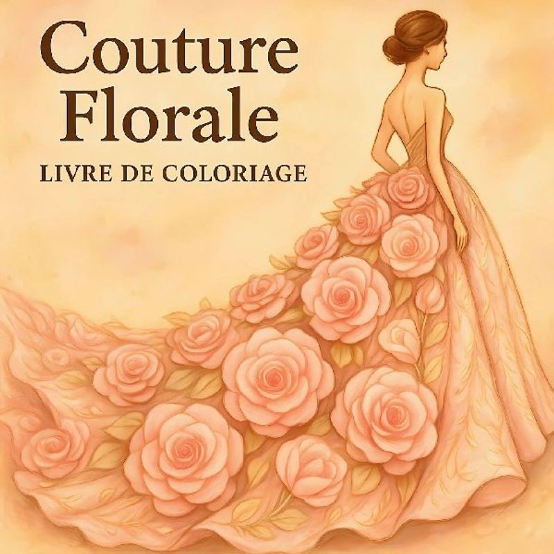 Couture florale Livre de Coloriage