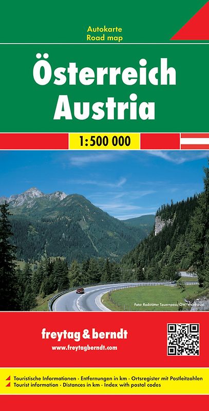 Österreich, Autokarte 1:500.000