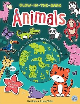 Glow-In-The-Dark Animals Sticker Activity Book