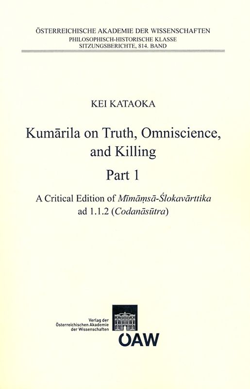 Kumarila on Truth, Omniscience and Killing