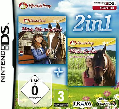 Pferd & Pony: Westernpferd + Mein Gestüt 2 [Software Pyramide] Nintendo DS