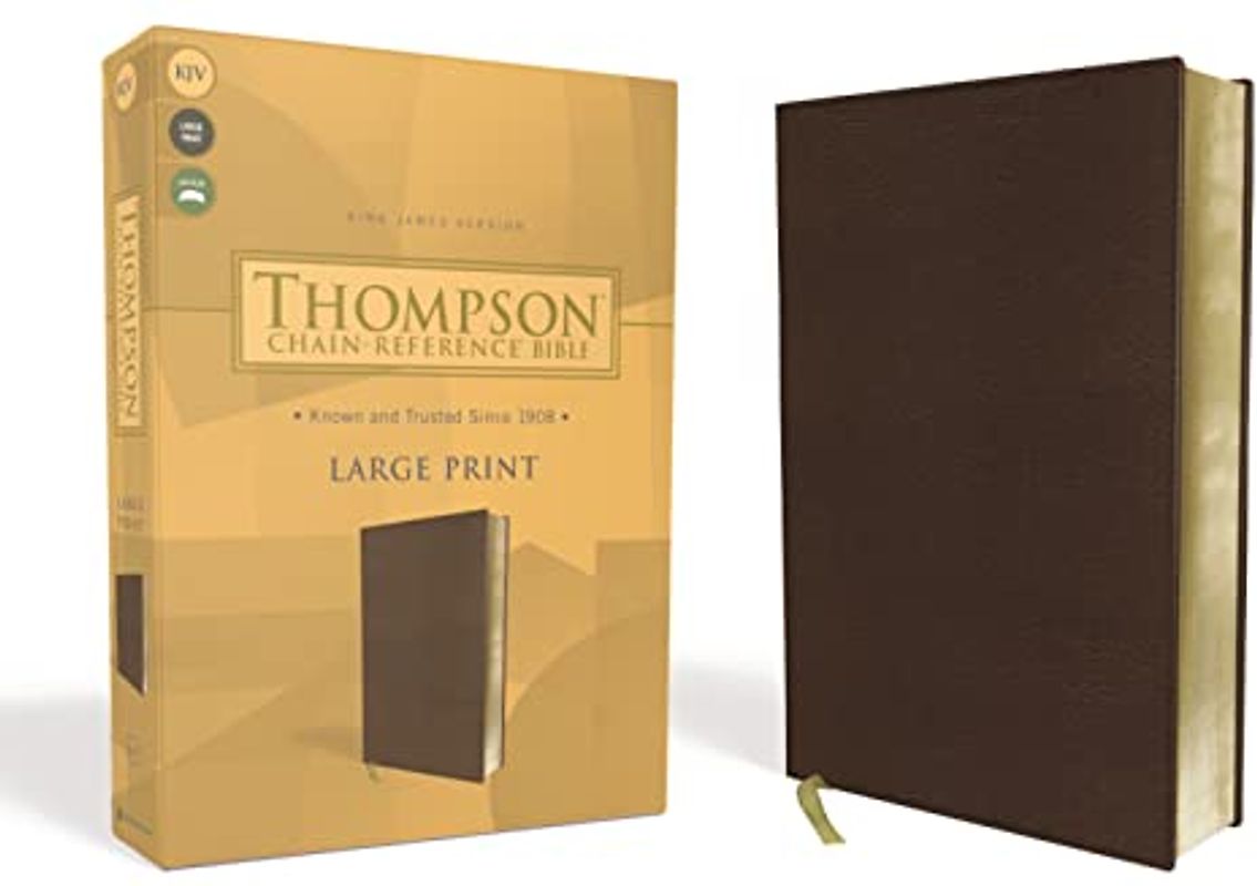 KJV, Thompson Chain-Reference Bible, Large Print, Leathersoft, Brown, Red Letter: King James Version, Brown, Leathersoft