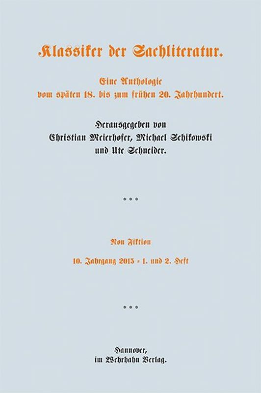 Non Fiktion. Arsenal der anderen Gattungen