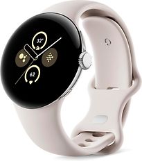 Google Pixel Watch 2 41 mm argent poli Bracelet sport porcelaine [Wi-Fi + 4G]